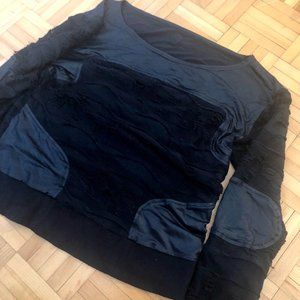 Cyberdog Black light Meshy Longsleeve Top